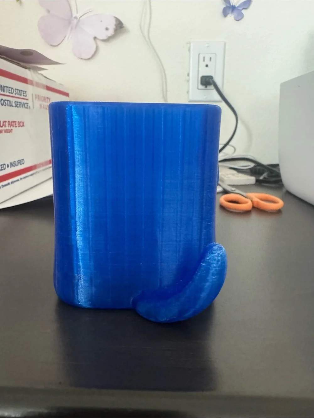 Blue Dog Shaped Pet Accessory Holder